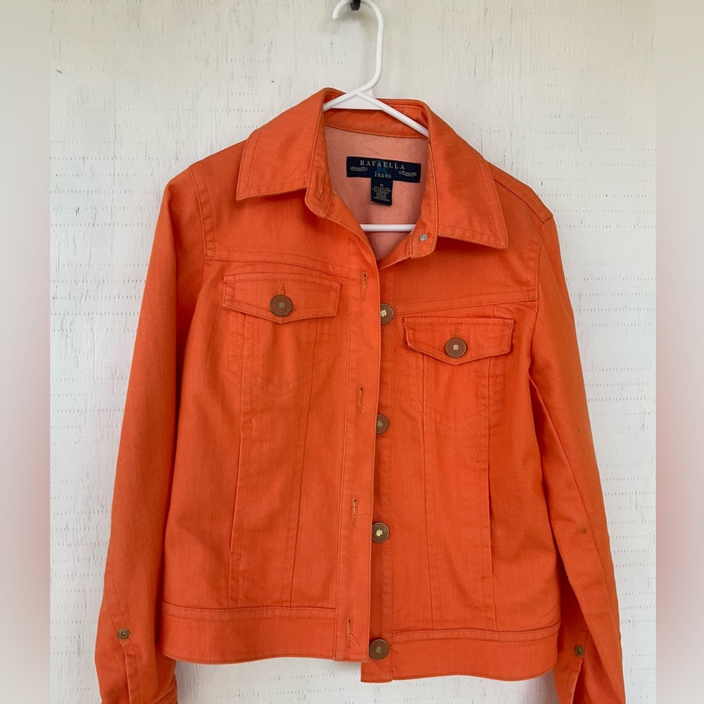 Bright Orange jean jacket